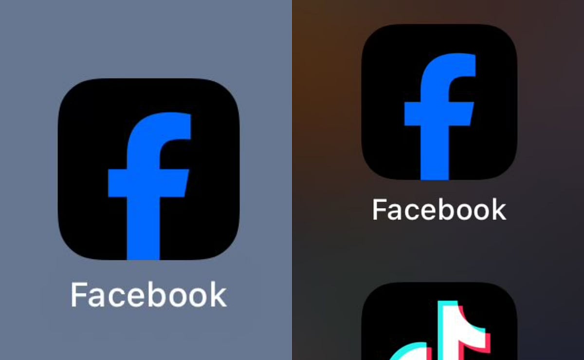 X : Facebook App Icon Background Turning Black